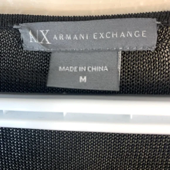 Armani Exchange Y2K Whimsigoth Mesh Glitter
Detail Belted Blouse Size M - Picture 11 of 12